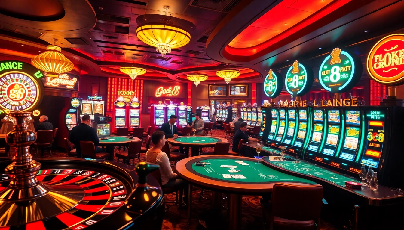 Experience the thrill of gaming at Go8 VIP Lounge, featuring intense poker action and exciting roulette spins.